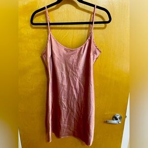Satin mini dress